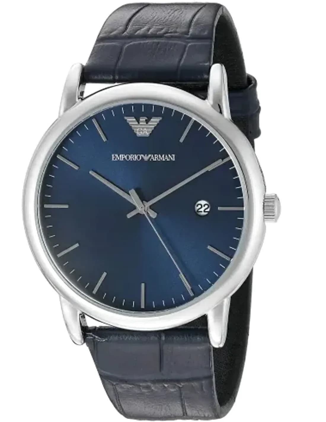 Montre Emporio Armani AR2501 avec Bracelet en Cuir Bleu