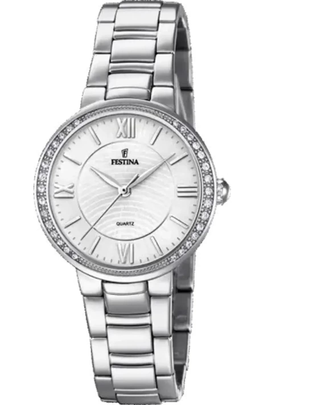 Montre Femme Festina Trend Mademoiselle F20220/1 en Acier Argenté et Cristaux