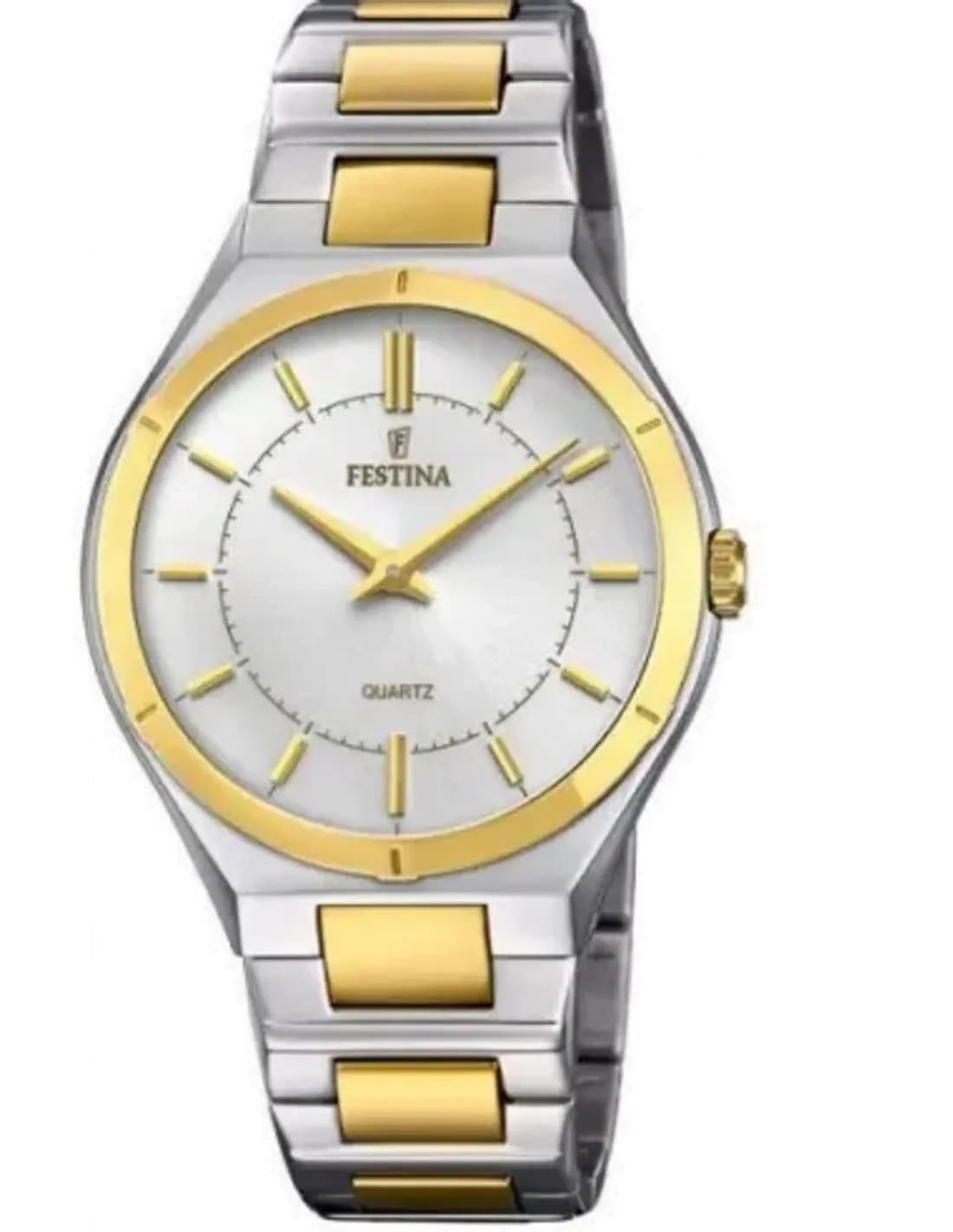 Montre Festina F20245/1 en Acier avec Bracelet Cuir Noir