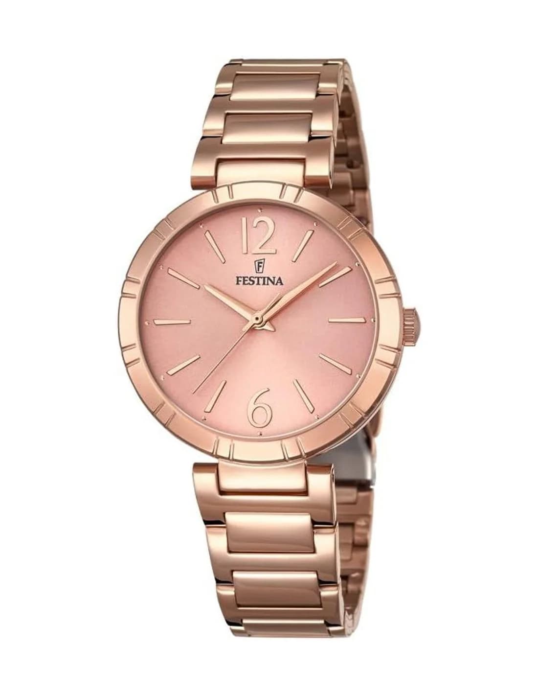 Montre Festina F16939/1 Finition Or Rose et Acier