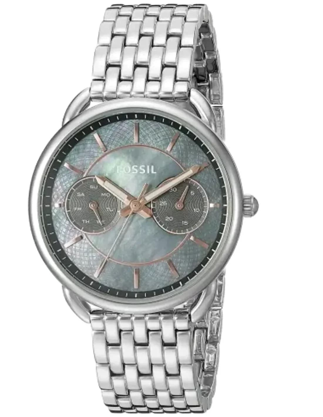 Montre femme Fossil ES3911 Cadran Nacre Gris et Or Rose