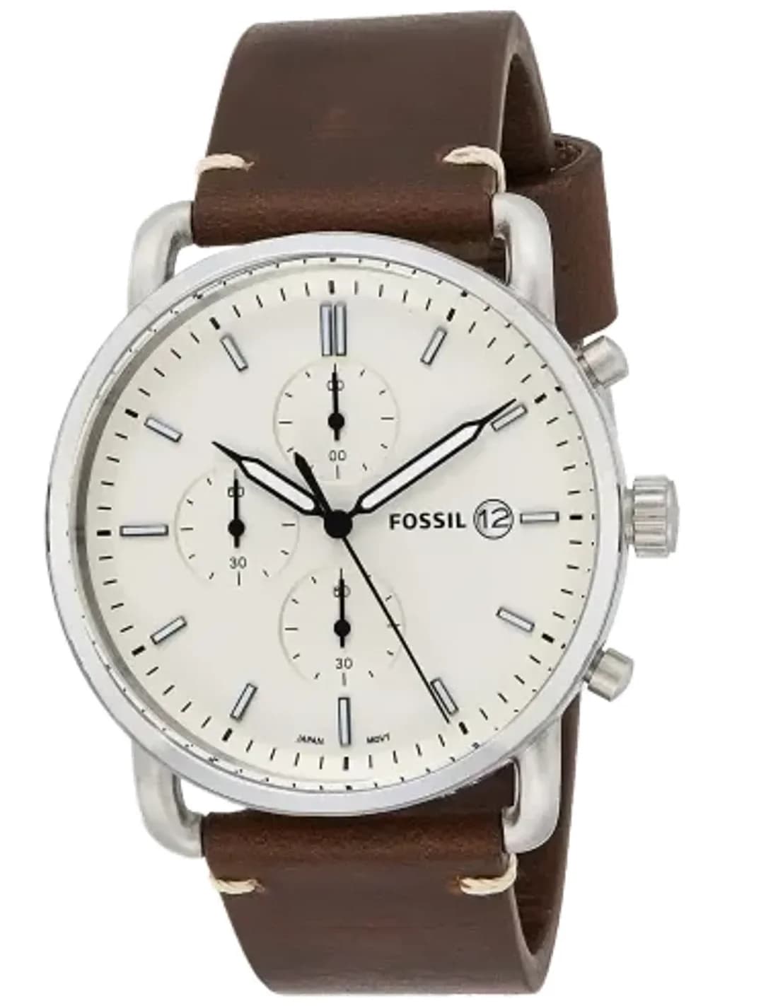 Montre Homme Fossil The Commuter FS5402 Bracelet cuir marron