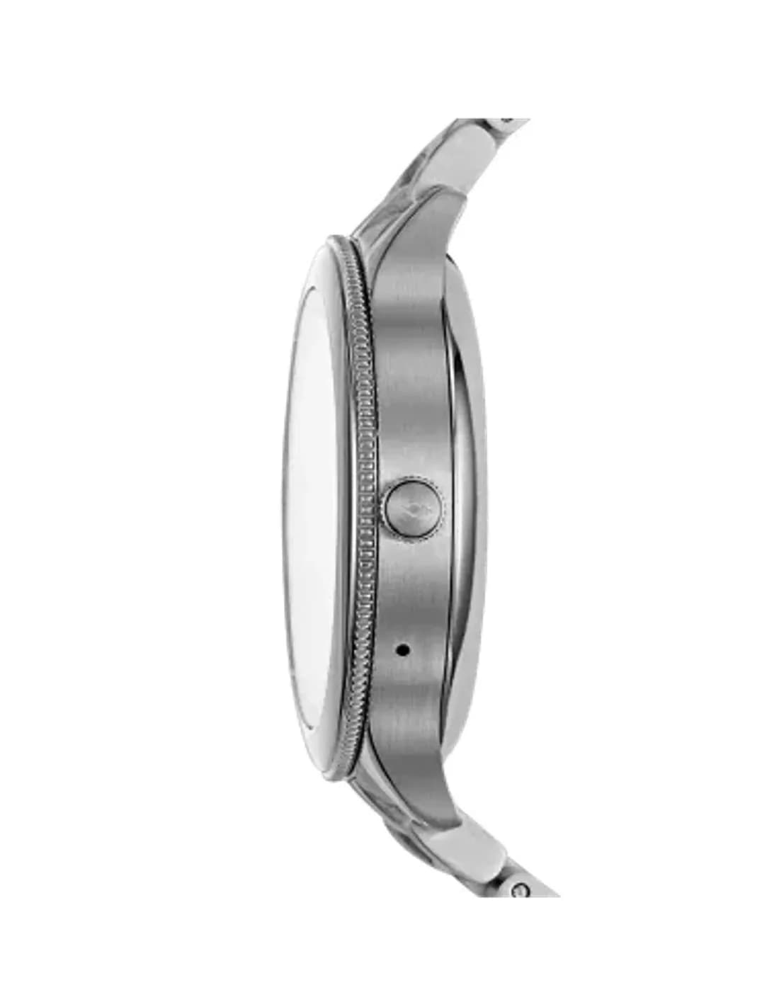 Montre Connectée Femme Fossil Q Venture FTW6003 Cadran Noir Bracelet Acier Argent