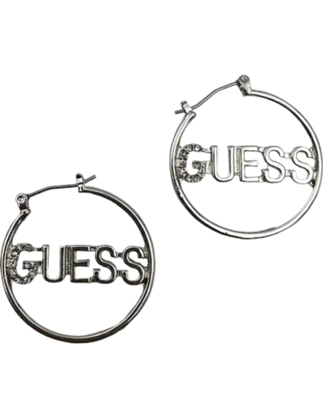 Boucles d'oreilles Guess pour femme, métal argenté, référence 109793