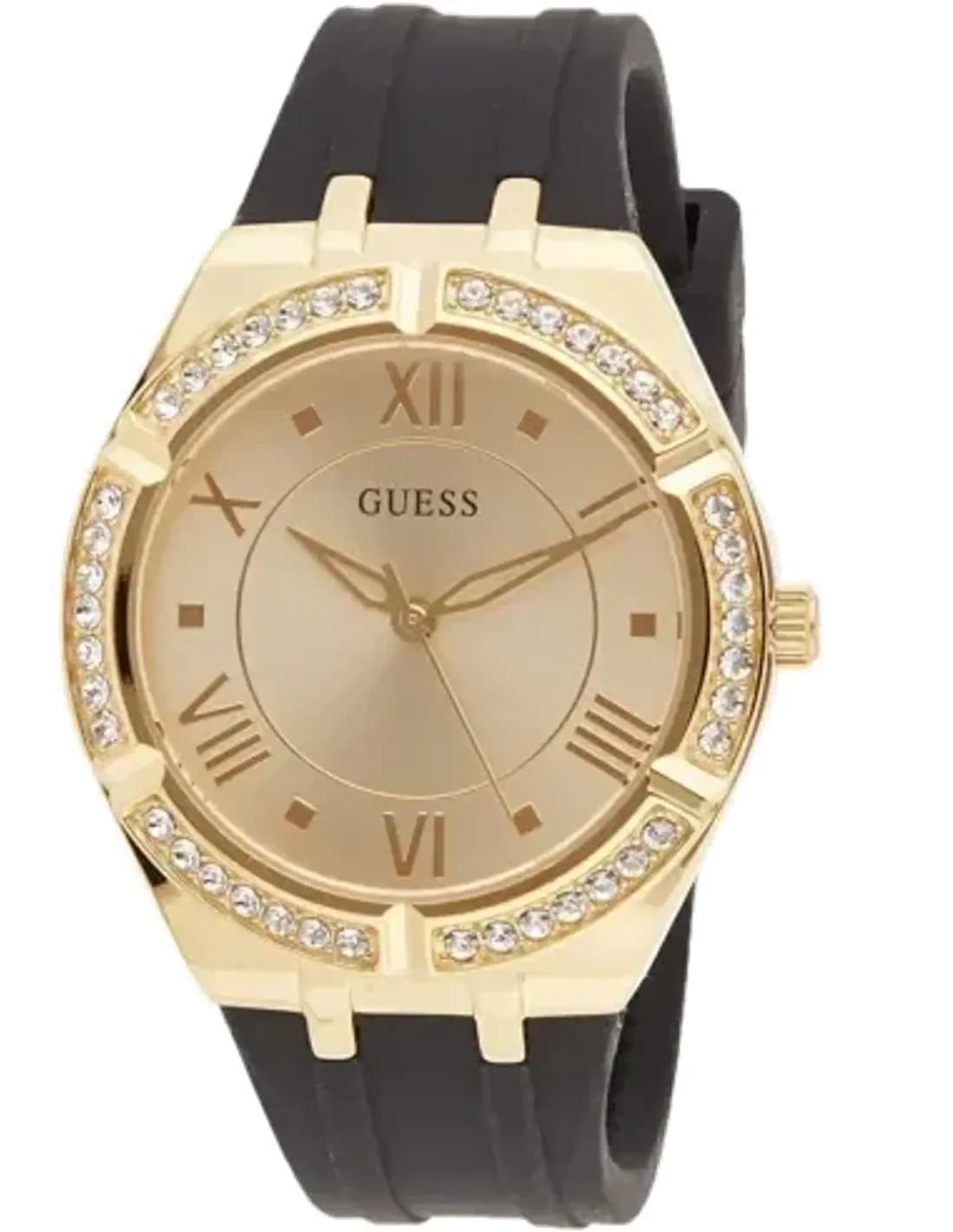 Montre Femme Guess Cosmo GW0034L1 bracelet en silicone noir