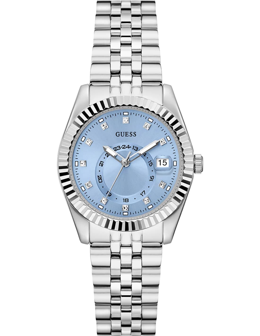 Montre Guess GW0936L1 femme cadran bleu bracelet acier