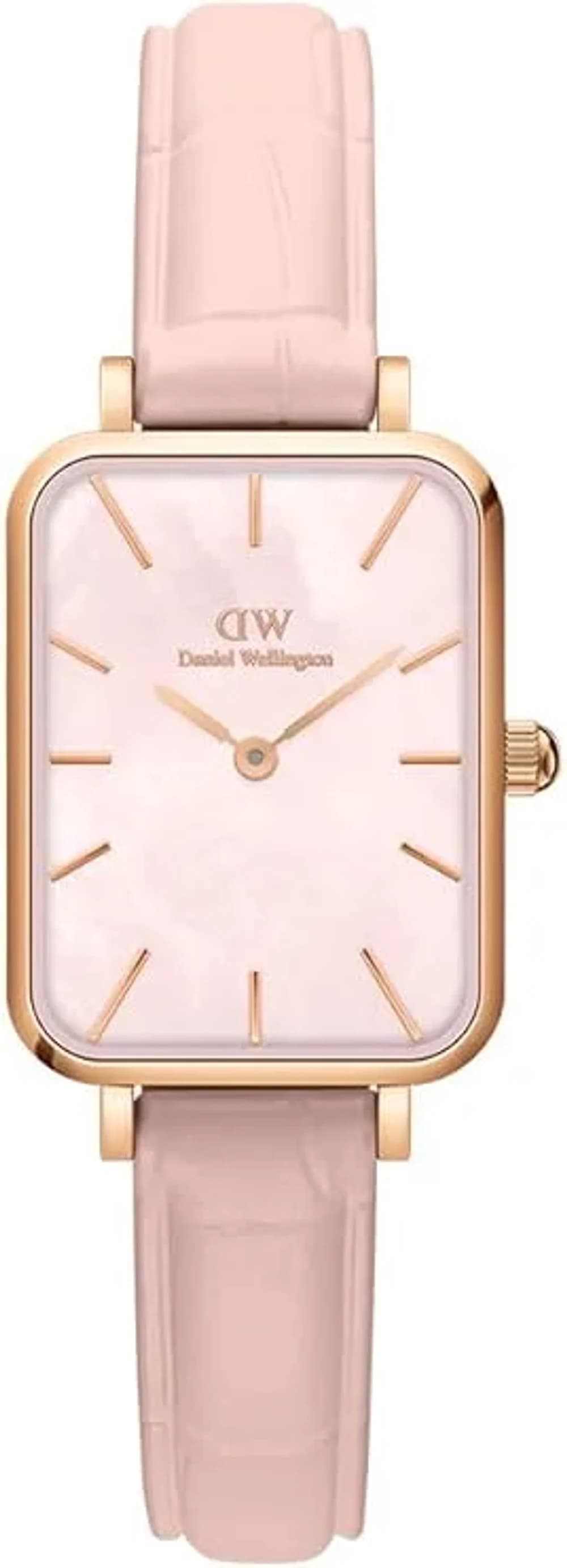 Montre Daniel Wellington Quadro Pressed Rose DW00100508 Rectangulaire cadran nacre
