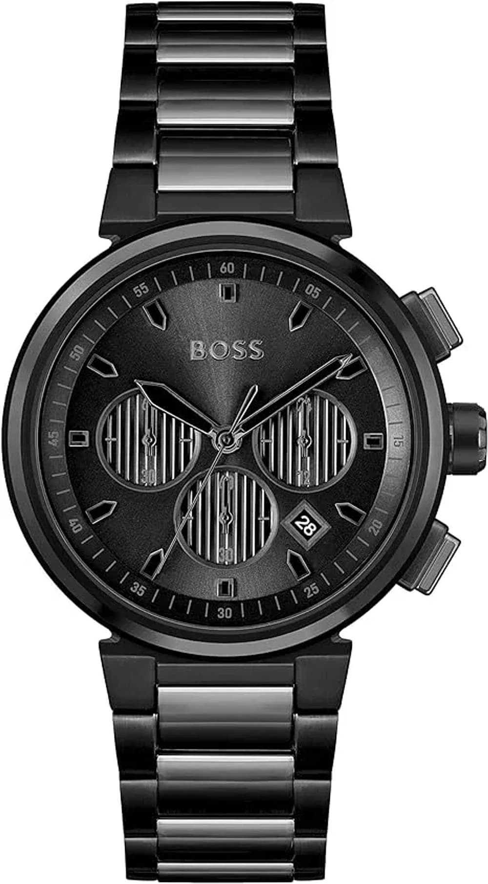 Montre Homme Hugo Boss One 1514001 noire bracelet maillons acier
