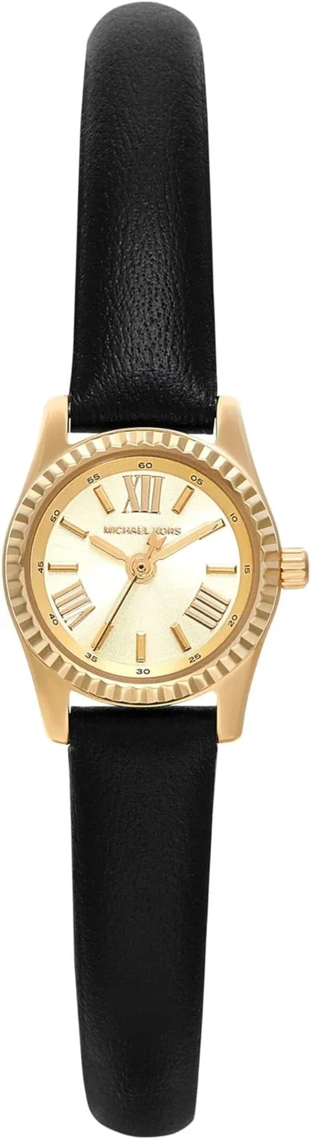 Montre Femme Michael Kors Micro Lexington MK4901 dorée bracelet cuir