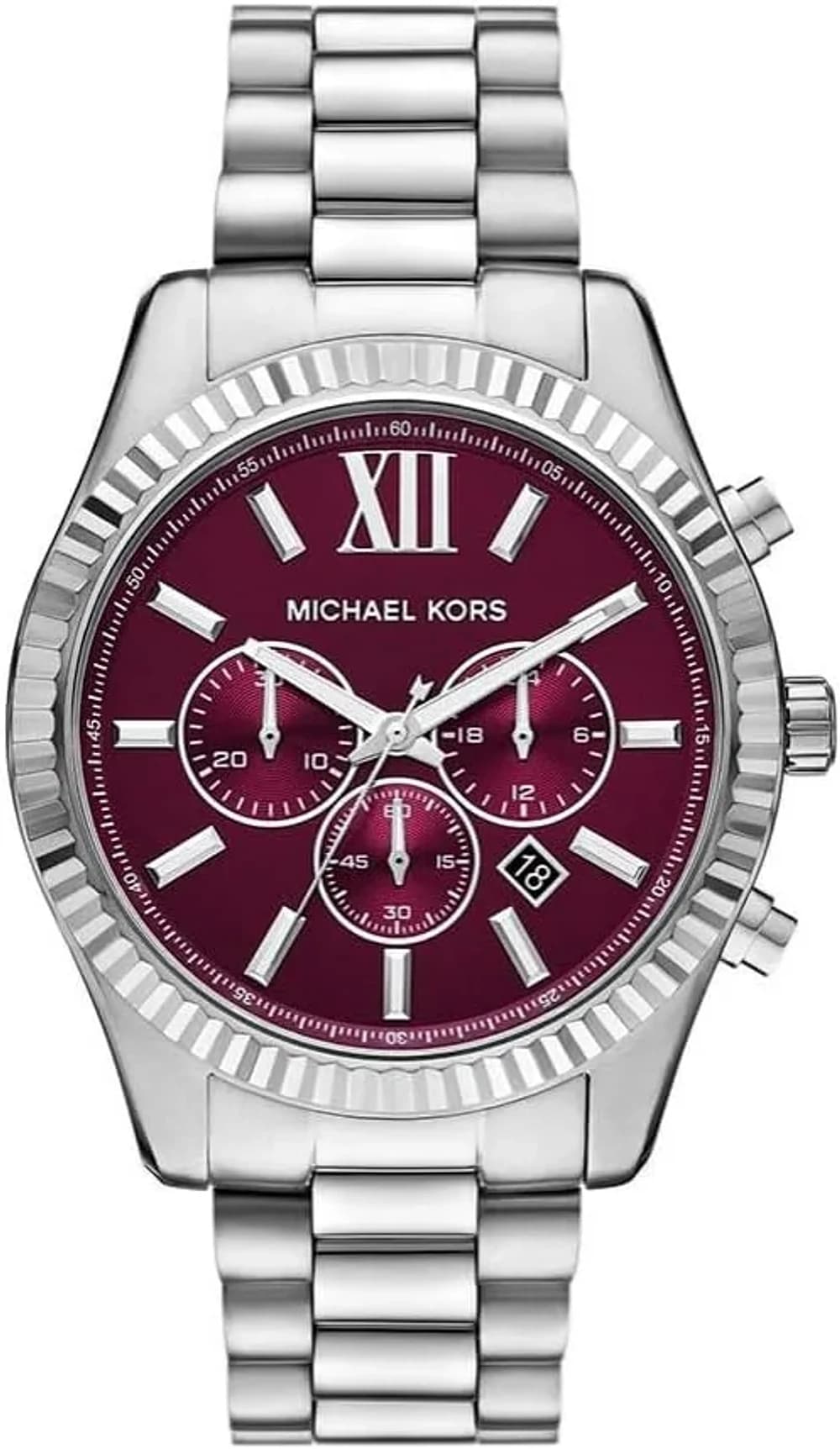 Montre Homme Michael Kors Lexington MK9242 argentée bracelet maillons acier