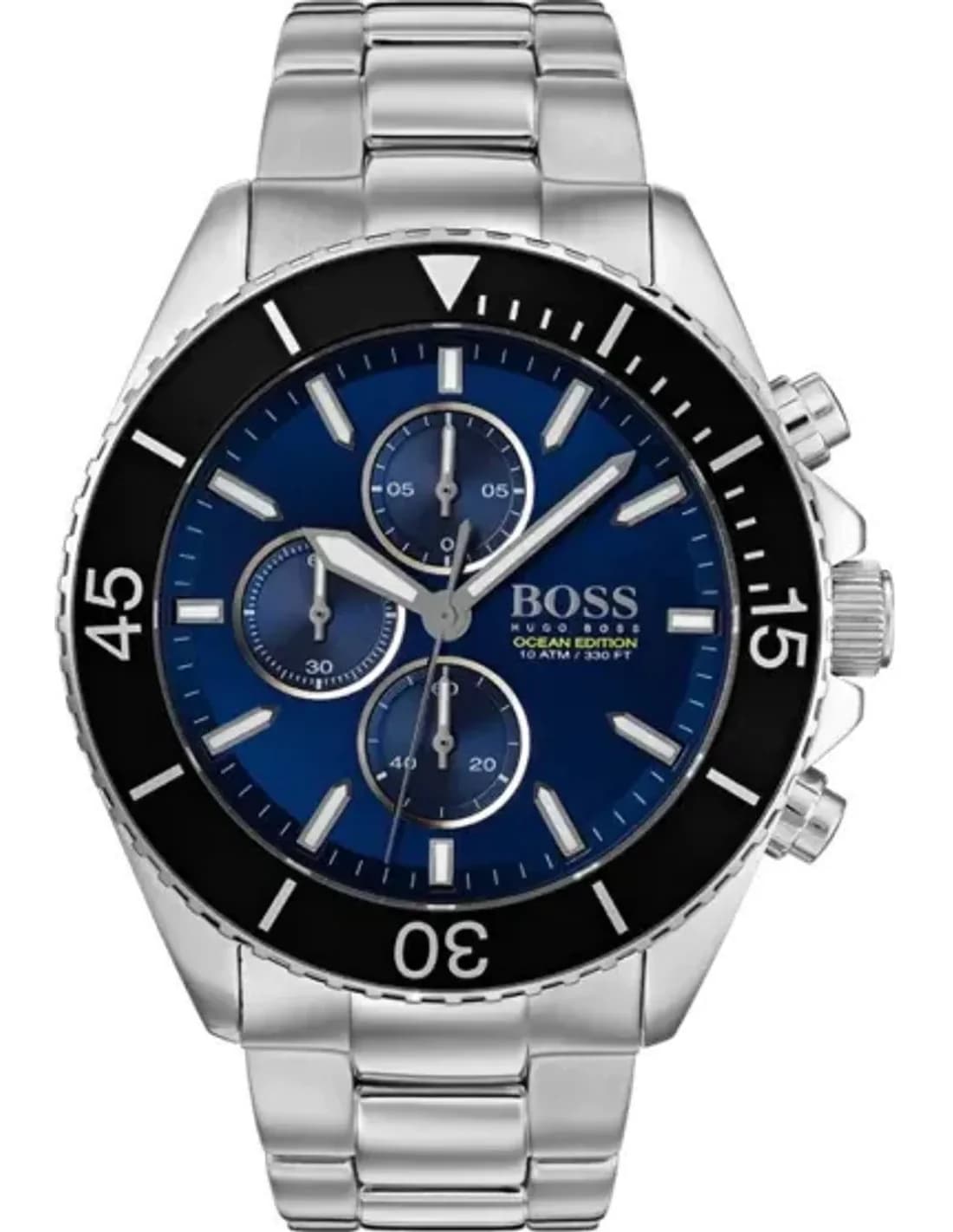 Montre Hugo Boss 1513704 Ocean Cadran Bleu et Acier Inoxydable