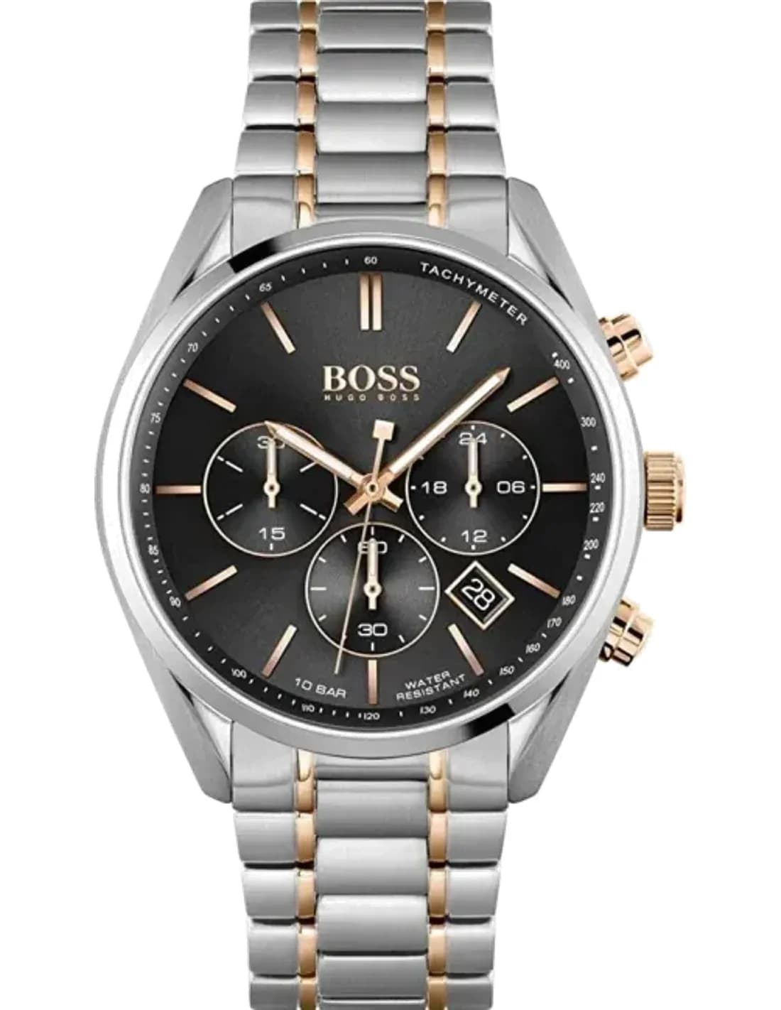 Montre Homme Hugo Boss Champion 1513819 chronographe bicolore bracelet acier