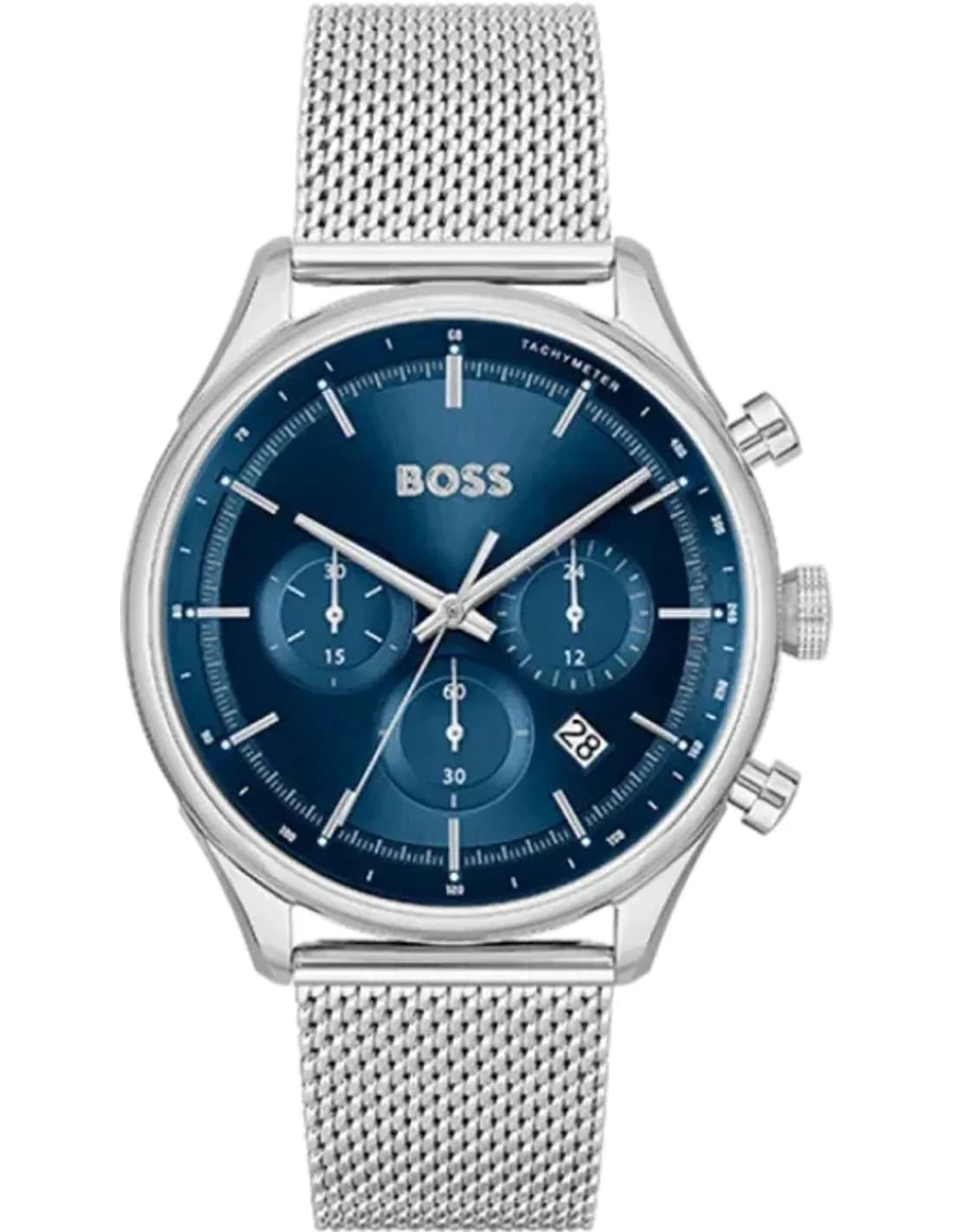 Montre Hugo Boss Gregor 1514052 cadran bleu bracelet acier
