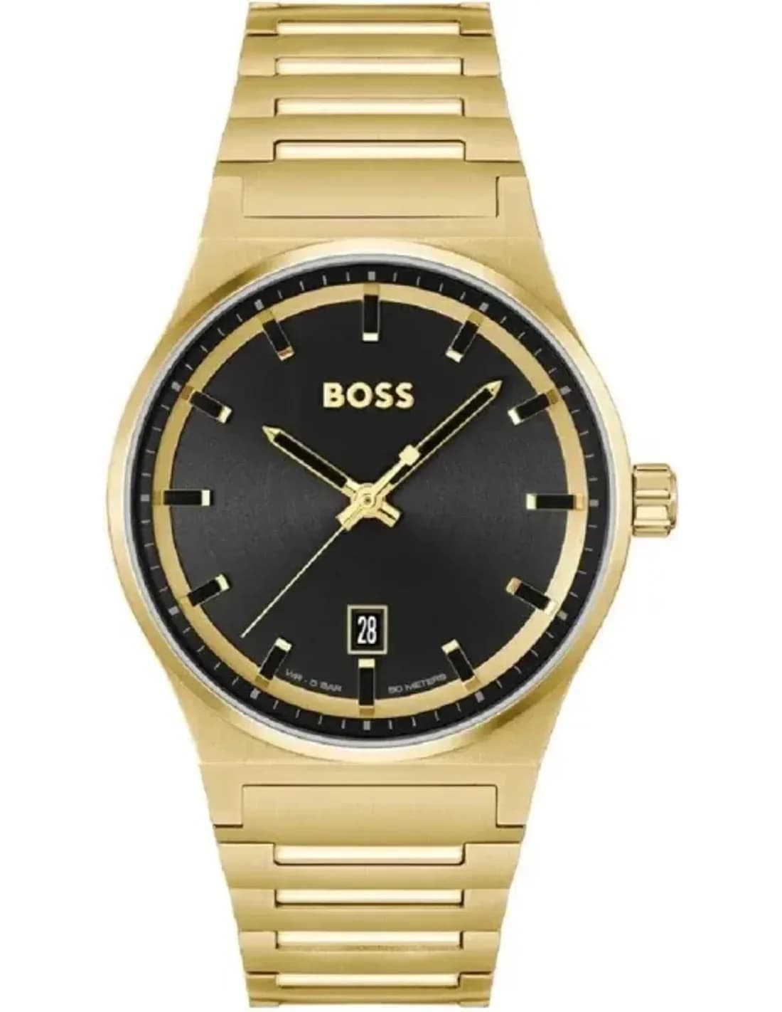 Montre Hugo Boss 1514077 en Acier Doré avec Cadran Noir Soleillé