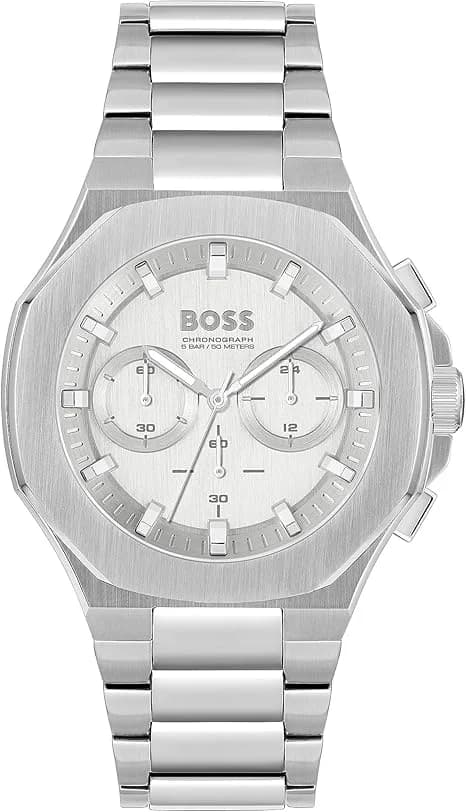 Montre Hugo Boss 1514087 en Acier Inoxydable avec Cadran Blanc 44mm
