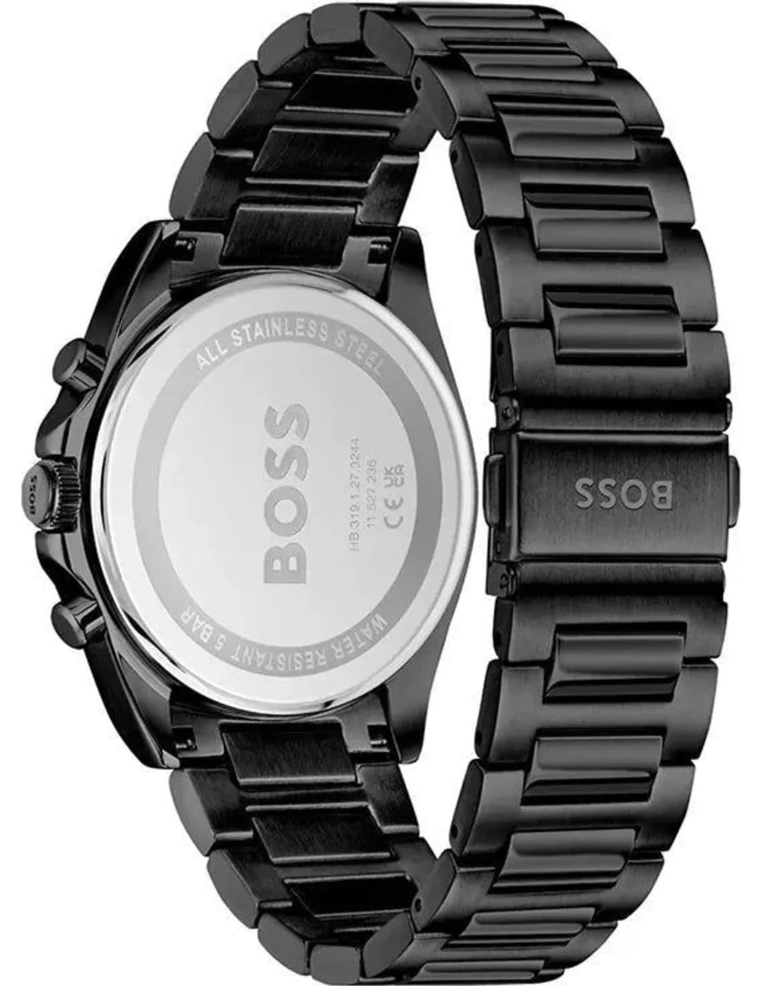 Zoom sur le cadran noir du Hugo Boss 1514291
