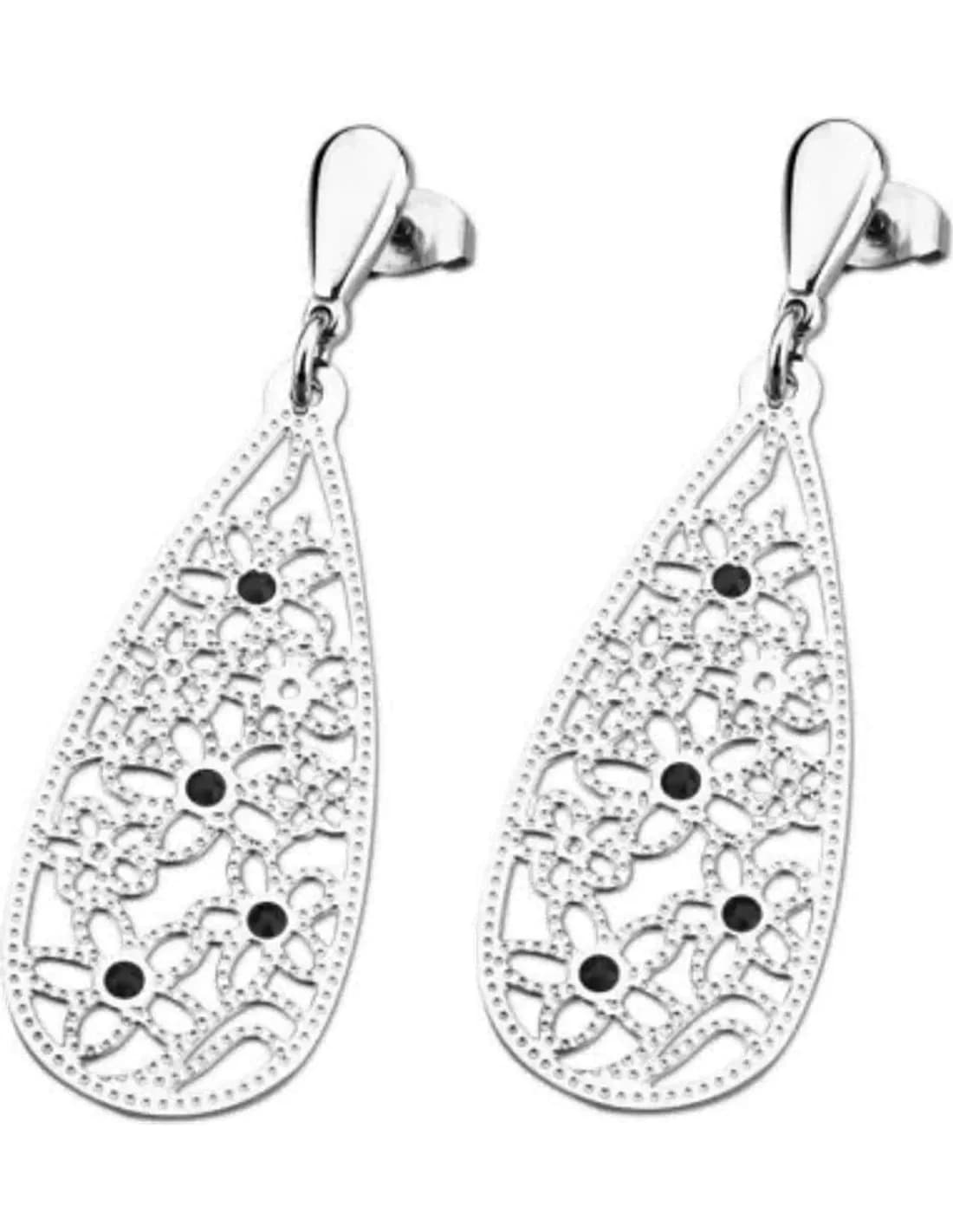 Boucles d'oreilles Lotus LS1664-4/1 motifs fleurs