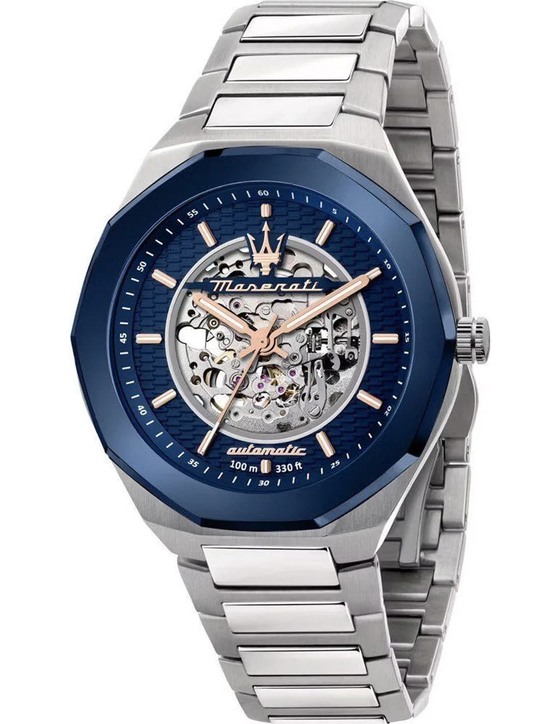 Montre Maserati R8823142004 homme cadran bleu bracelet acier