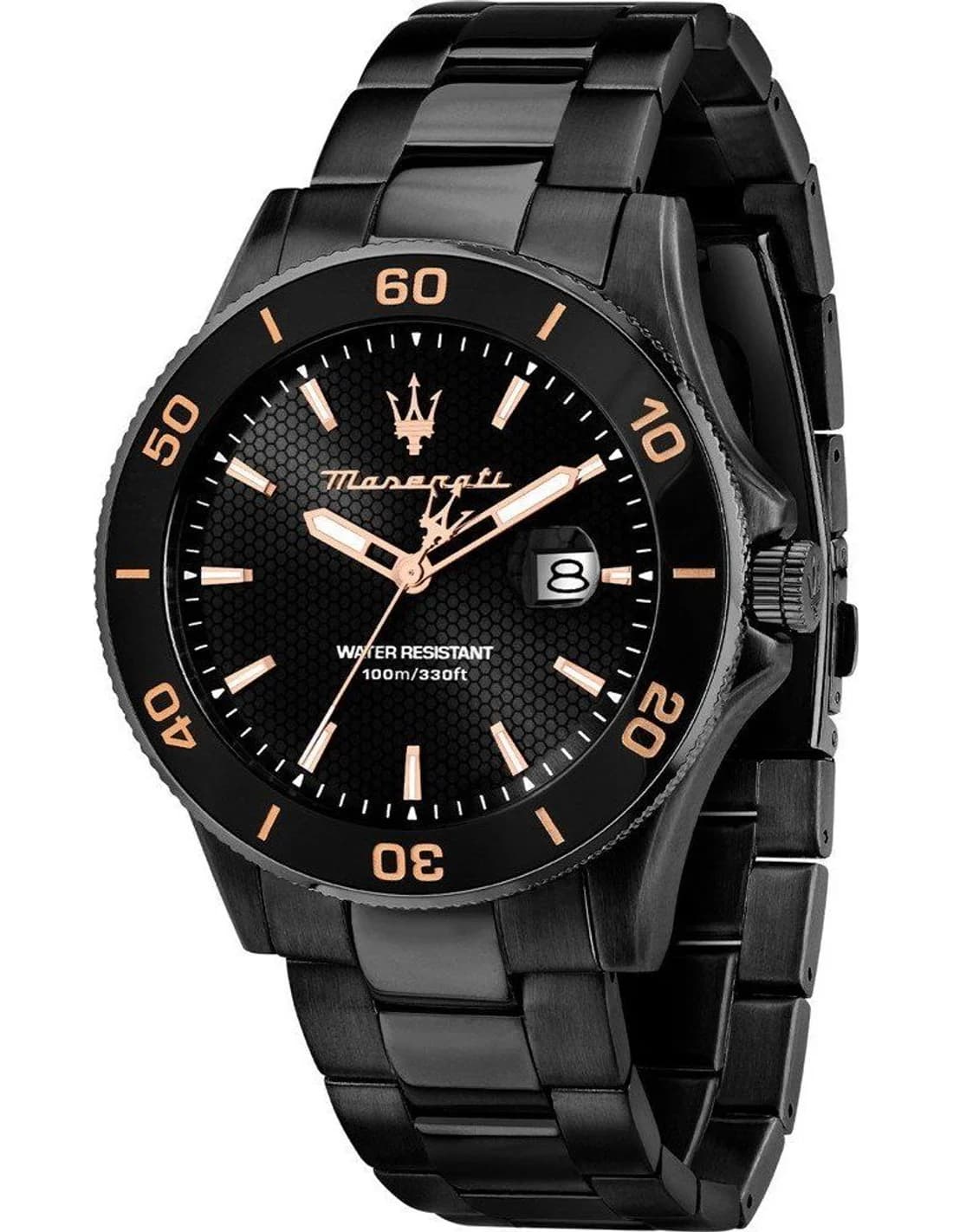 Montre Maserati R8853100035 homme cadran noir bracelet acier