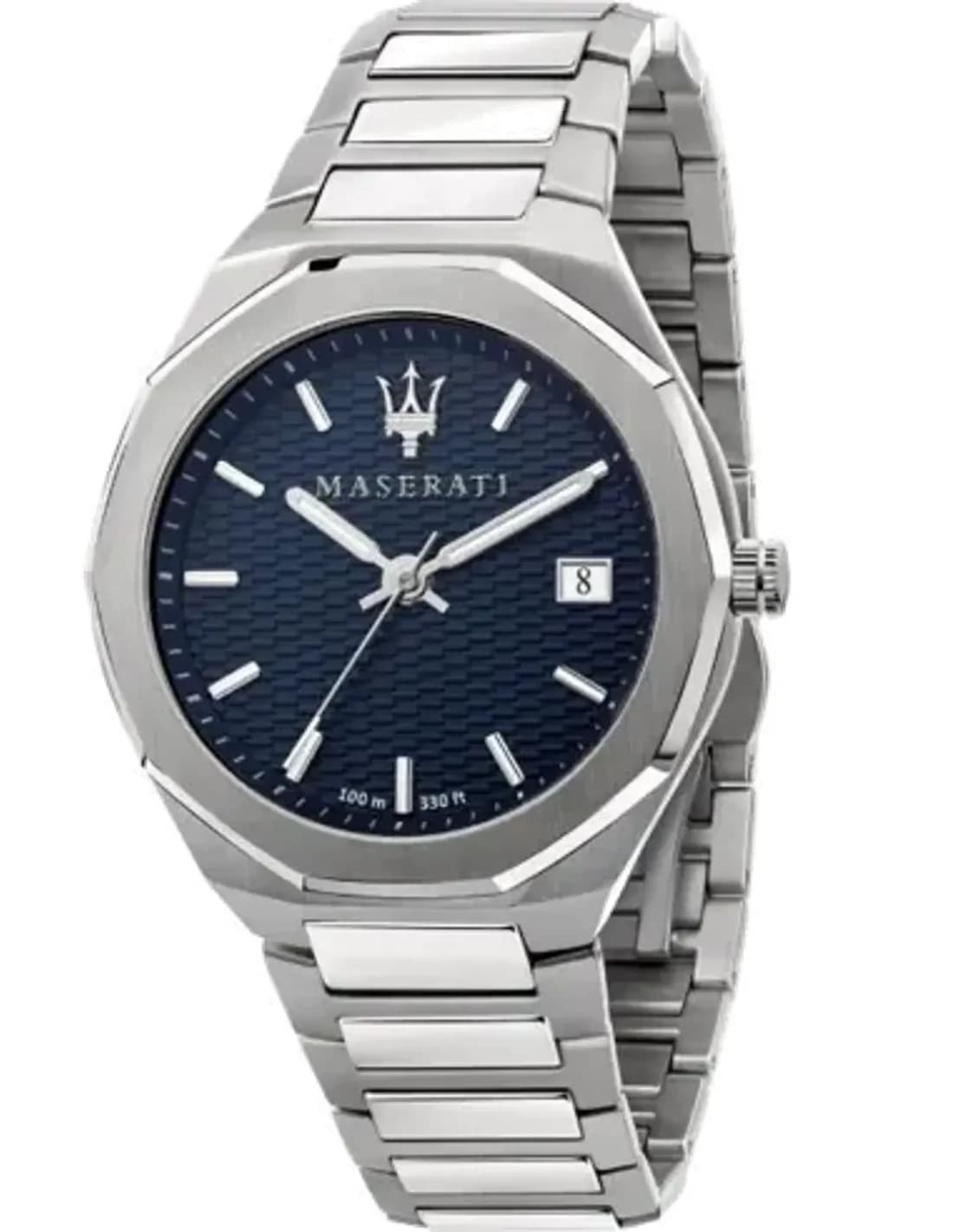 Montre Homme Maserati Stile R8853142006 cadran octogonal bleu