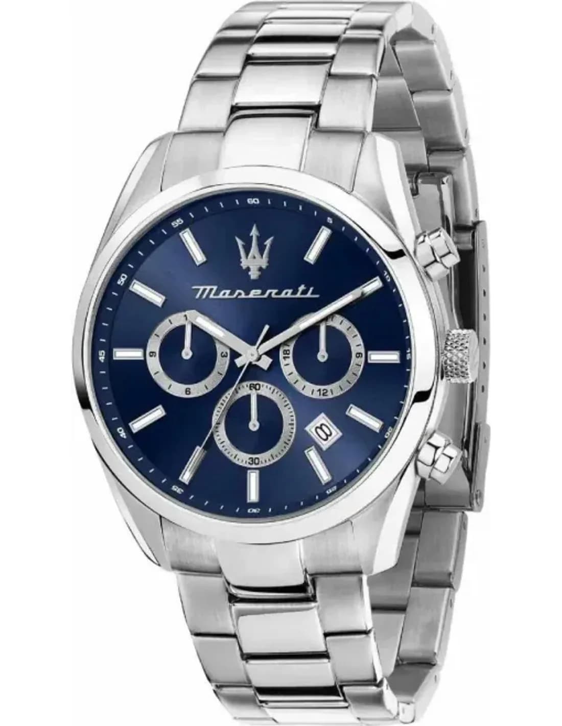 Montre Maserati R8853151005 en Acier Argenté avec Cadran Bleu