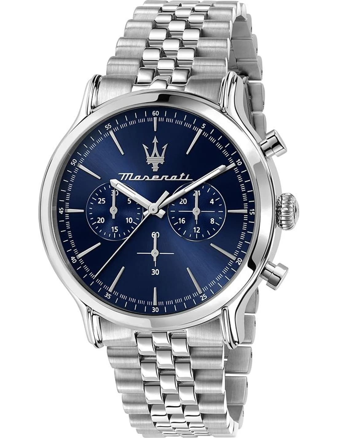 Montre Homme Maserati Epoca R8873618024 argentée bracelet maillons acier