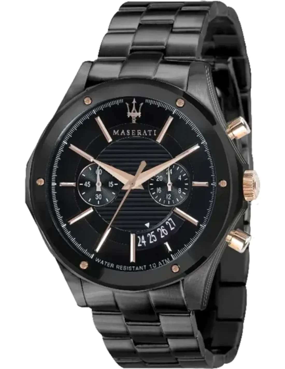 Montre Maserati R8873627001 homme cadran noir bracelet acier