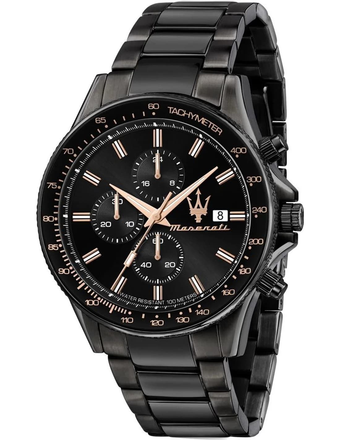 Montre Maserati R8873640011 homme cadran noir bracelet acier