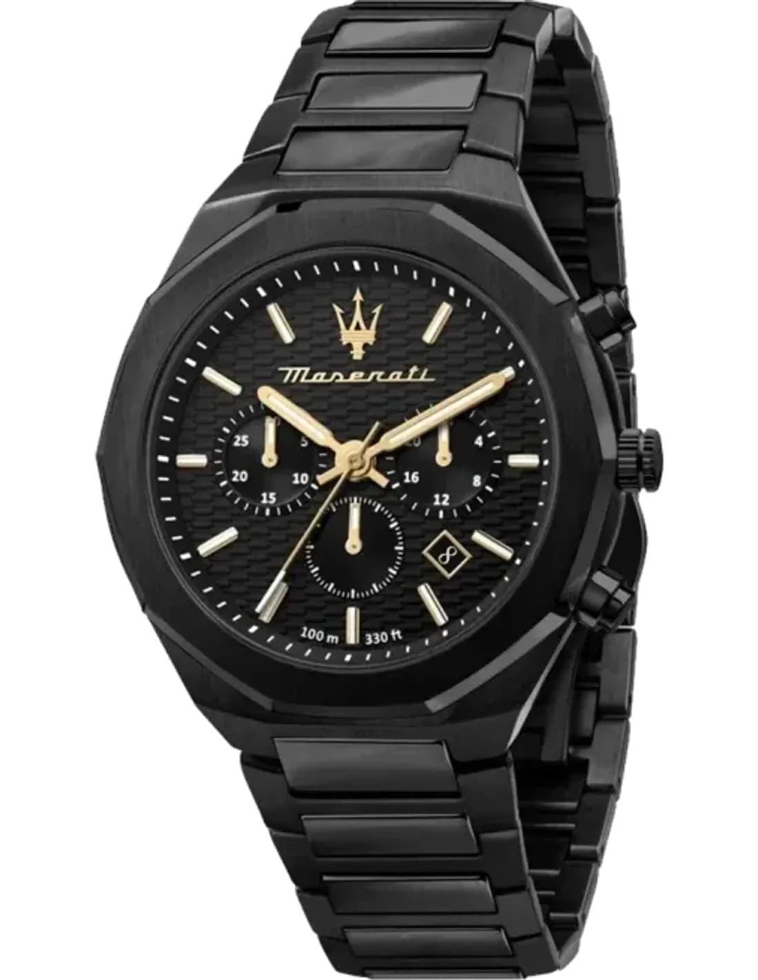 Montre Maserati R8873642005 Chronographe en Acier Noir 45 mm