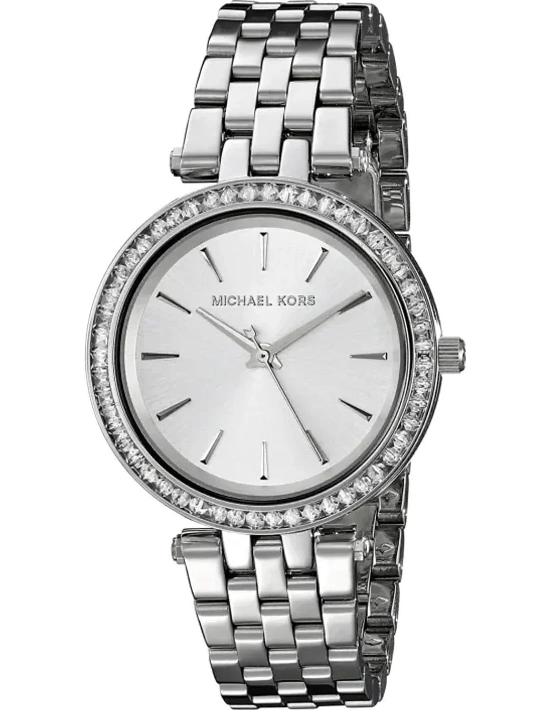 Montre Michael Kors Mini Darci MK3364 en acier inoxydable ornée de brillants