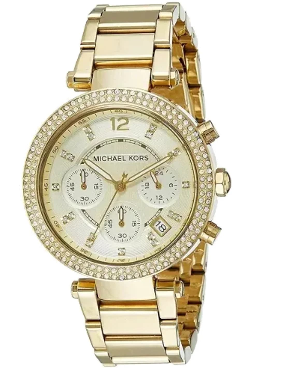Montre Michael Kors MK5354 en Acier Doré et Cristaux Swarovski