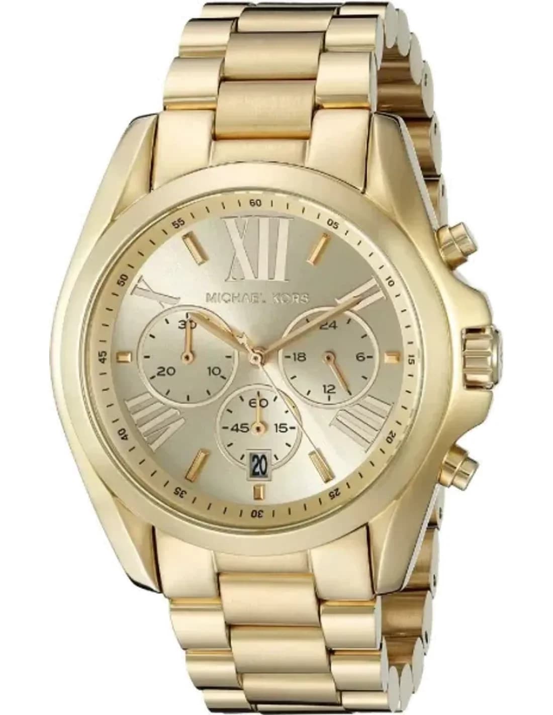 Montre Michael Kors MK5605 Bradshaw chronomètre acier doré
