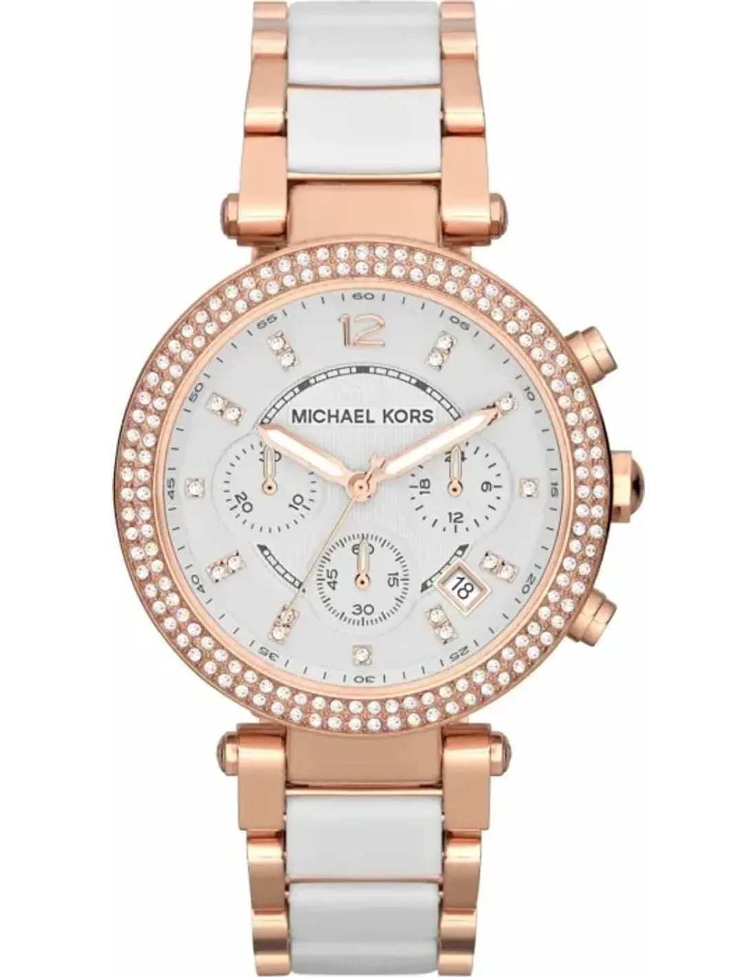 Montre Michael Kors MK5814 Argent avec Cadran Mappemonde et Chronographe