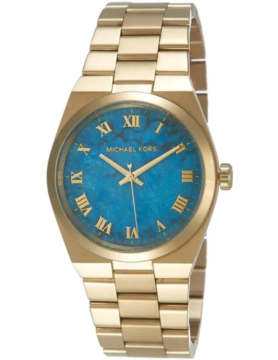 Montre Femme Michael Kors Channing MK5894 dorée cadran turquoise
