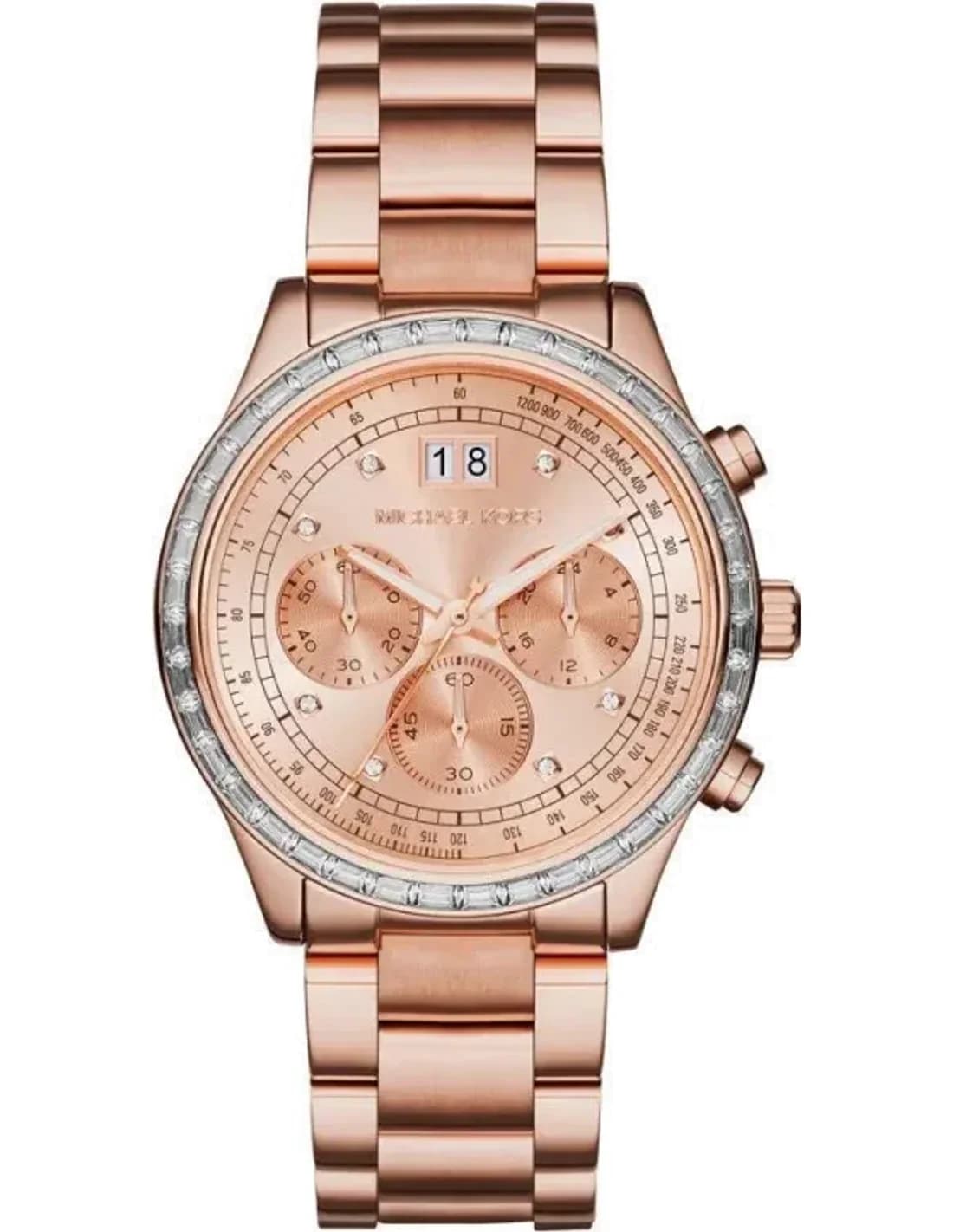 Montre Femme Michael Kors MK6204 Chronomètre Or Rose et Argent