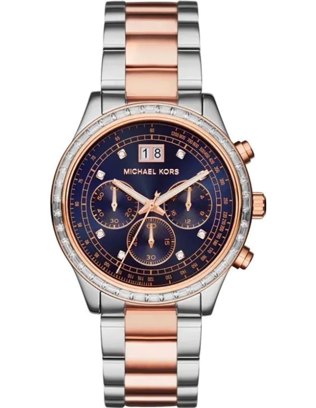 Montre Michael Kors MK6205 Brinkley en Acier Argenté Bi-ton