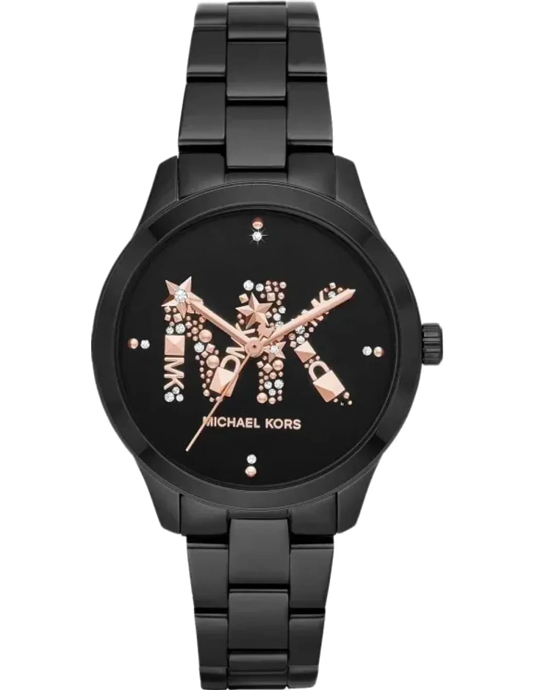 Montre Michael Kors Runway MK6683 en acier inoxydable noir