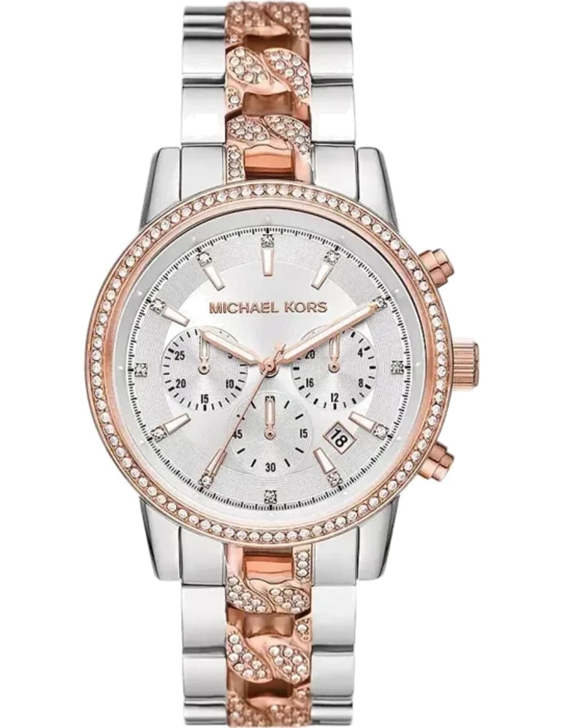 Montre femme Michael Kors Ritz MK6938 Chronographe bicolore