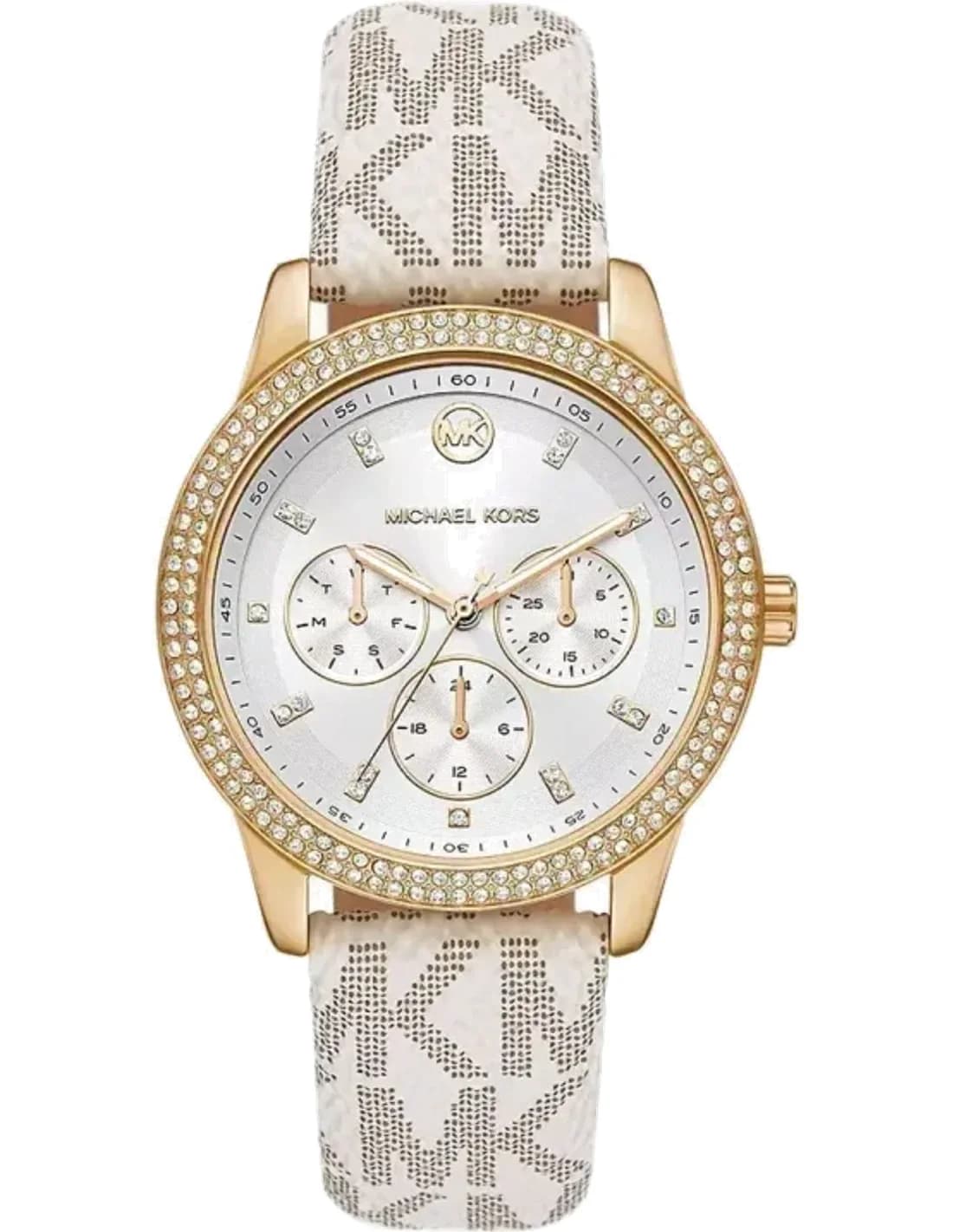 Montre multifonction Michael Kors MK6967 Tibby bracelet en cuir imprimé MK