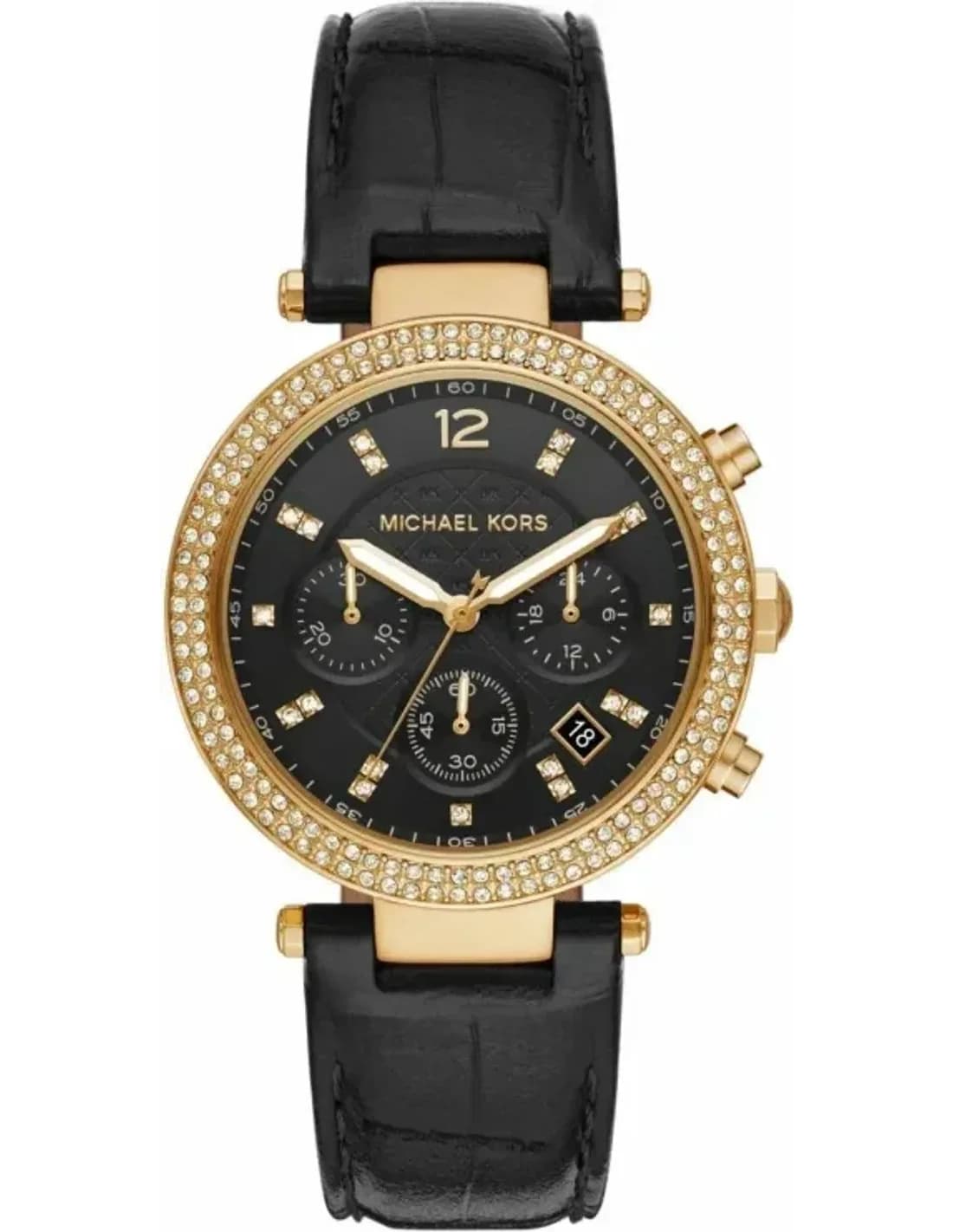 Montre Michael Kors Parker MK6984 Bracelet en cuir noir
