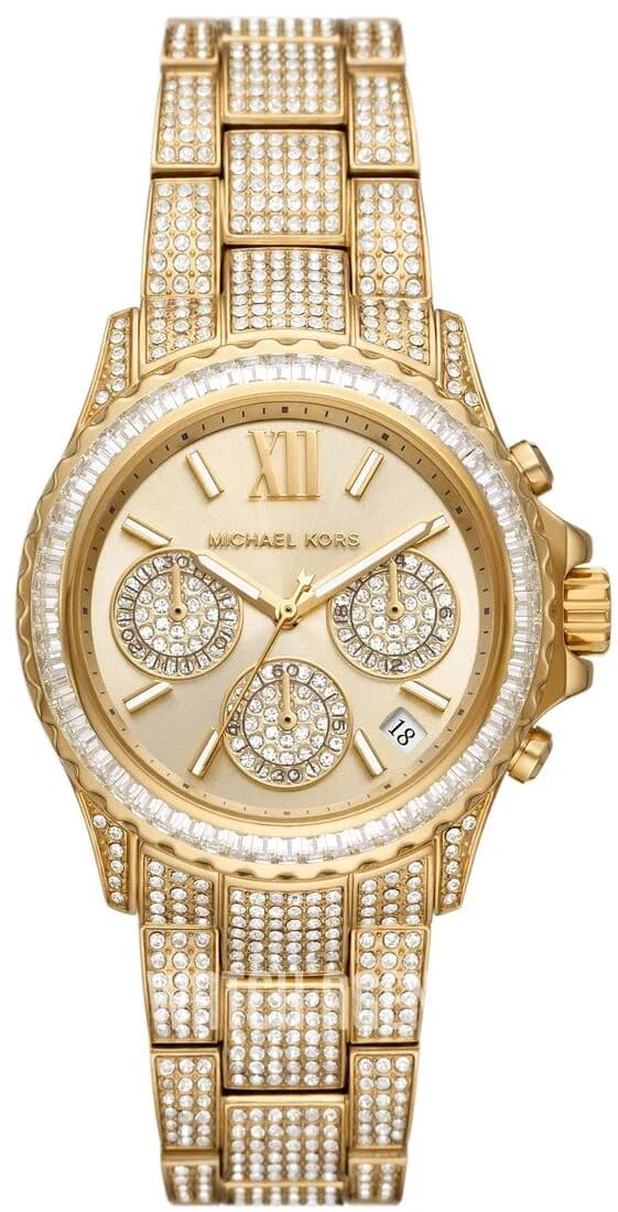 Montre femme Michael Kors Everest MK7254 cadran et bracelet pavés de cristaux