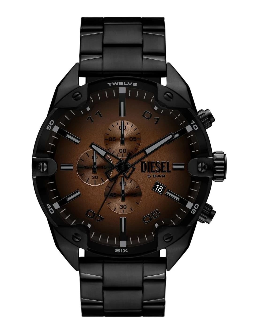 Montre Diesel DZ4691 homme cadran noir bracelet acier