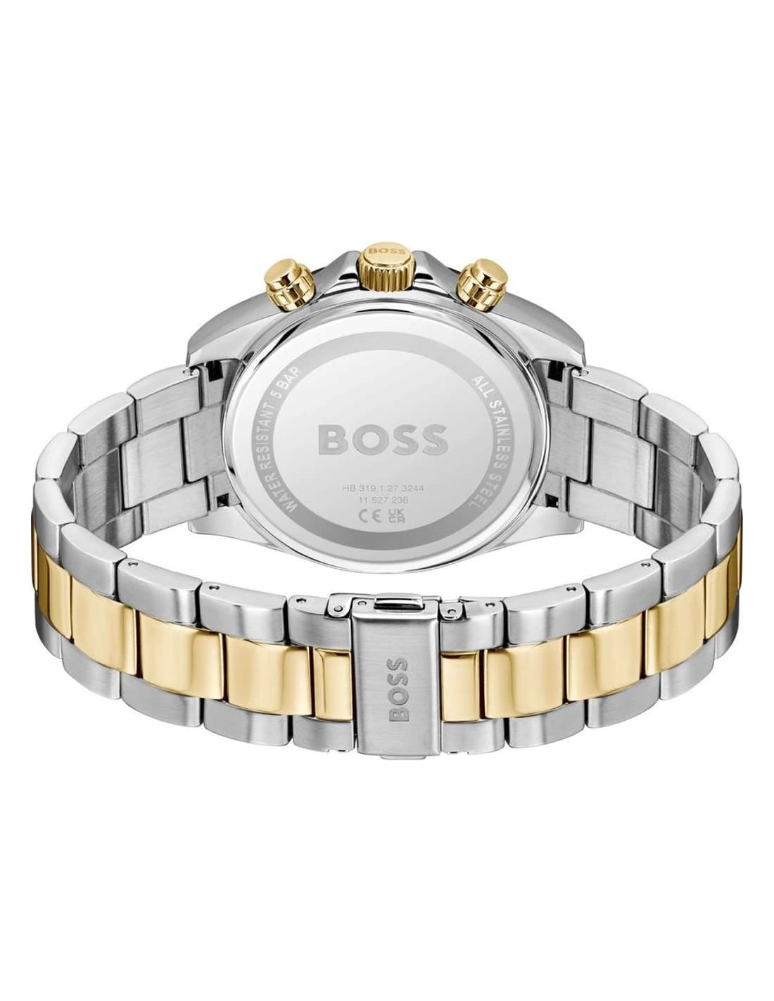 Montre Hugo Boss Hero 2.0 1514269 homme bicolore, acier inoxydable 43mm, quartz 5 ATM vue 3