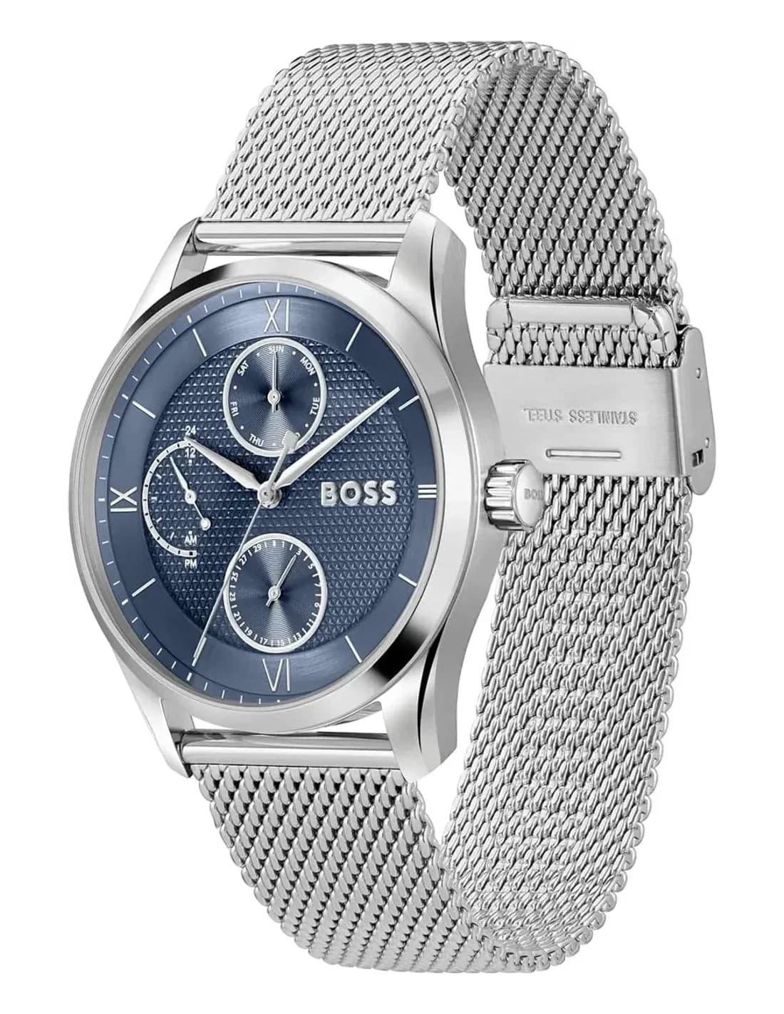 Montre Hugo Boss Principle Master 1514276 homme argentée, acier inoxydable 41mm, quartz 5 ATM vue 2