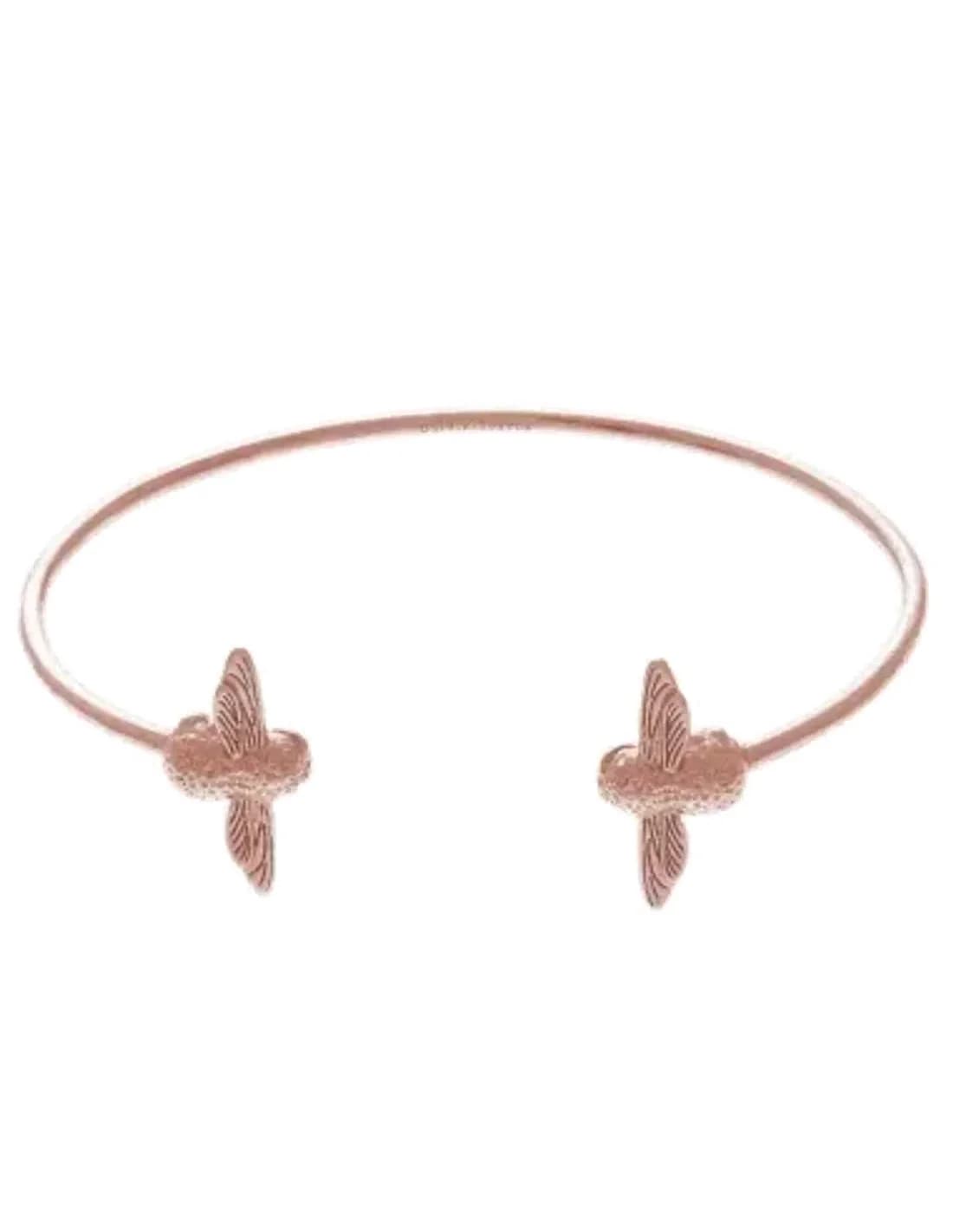Bracelet Olivia Burton Abeille 3D OBJ16AMB02 Acier or rose