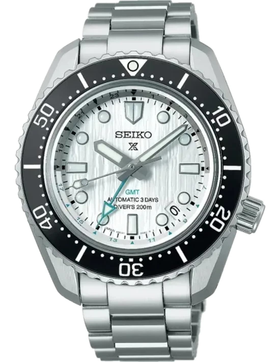 Montre Seiko SPB439J1 Prospex GMT Automatique Cadran Argenté