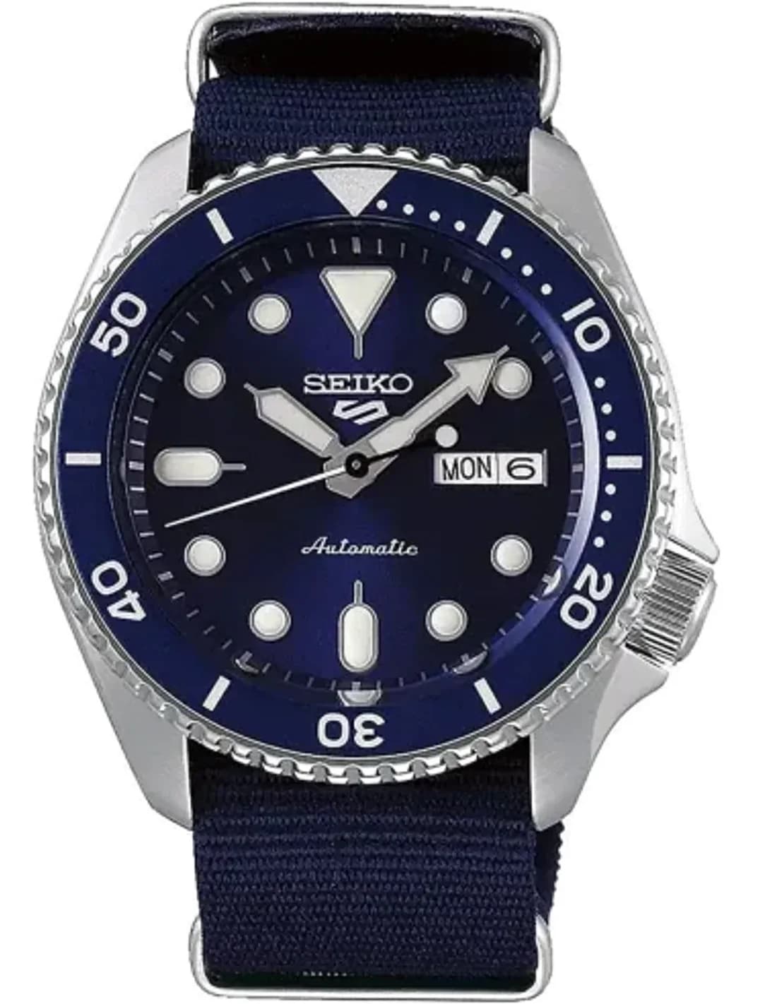 Montre Seiko SRPD51K2 Automatique Cadran Bleu et Bracelet NATO