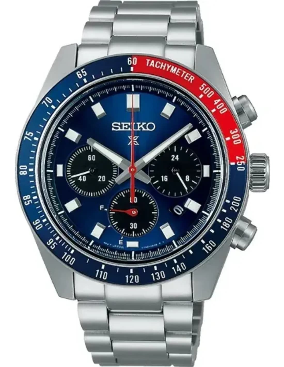 Montre Seiko SSC913P1 Solaire Chronographe Acier Cadran Bleu