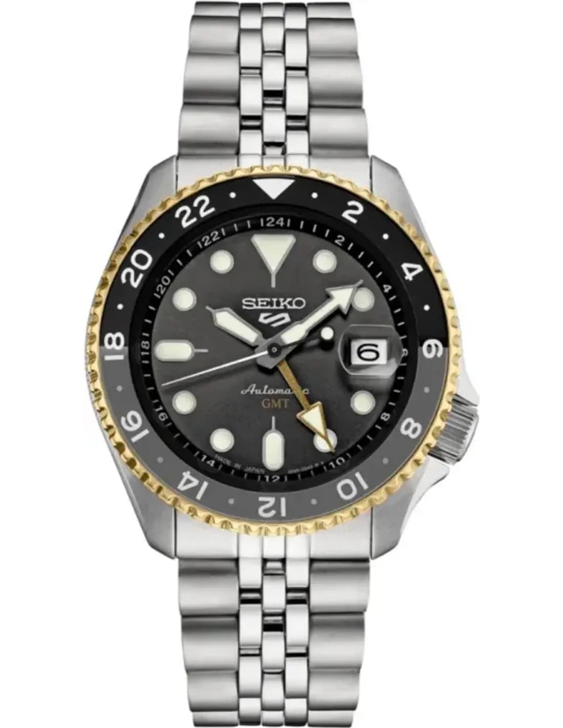 Montre Seiko SSK021K1 GMT Automatique Acier Cadran Noir