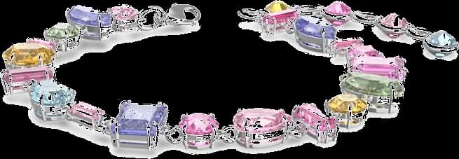 Bracelet Swarovski 5613739 Gema bonbon multi couleurs en métal rhodié